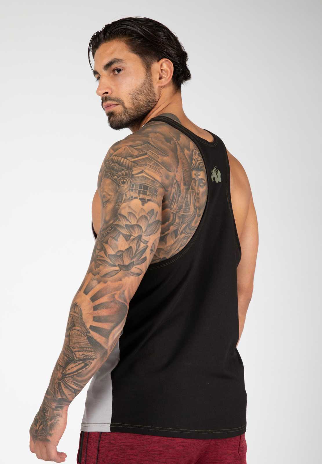 Gorilla Wear Sterling Stringer Tank Top Cinza Preto