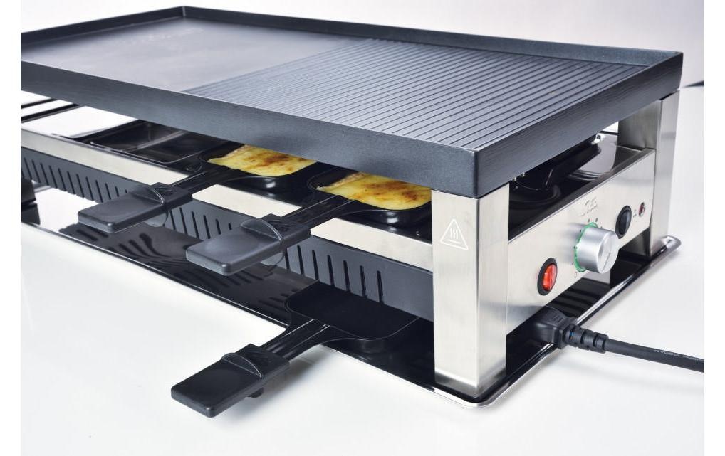 SOLIS OF SWITZERLAND Raclette »Typ 791 5 in 1, 8 Personen« 8 Stk. Raclettepfännchen 1.400 W