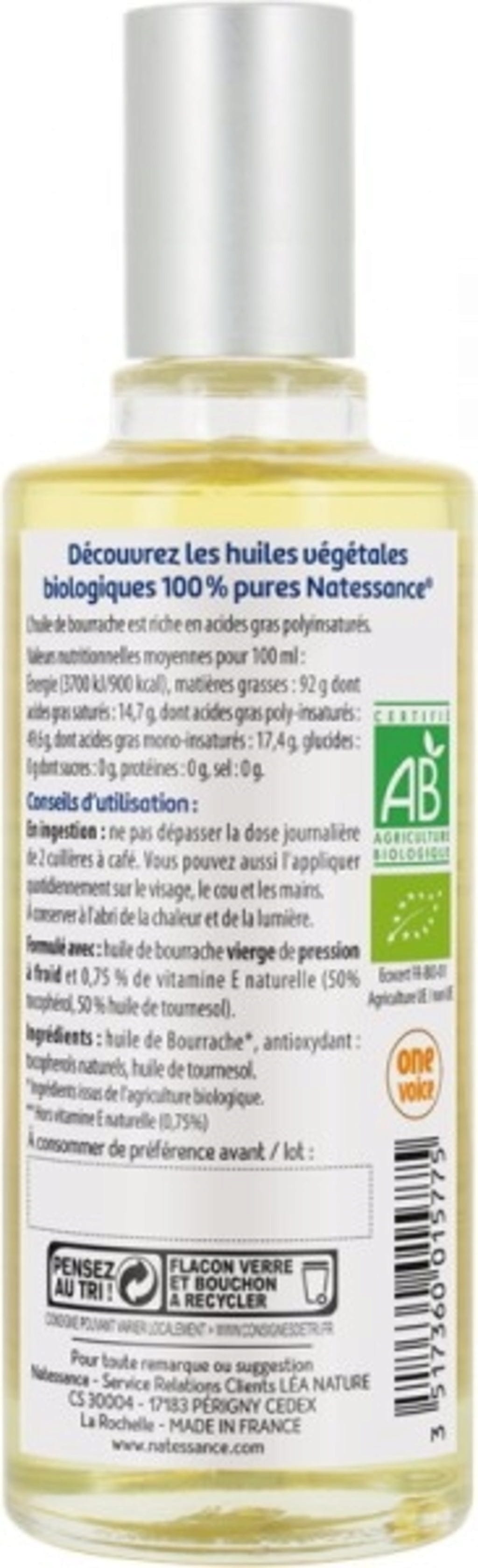 Natessance  Bio Borretschöl, 50 ml