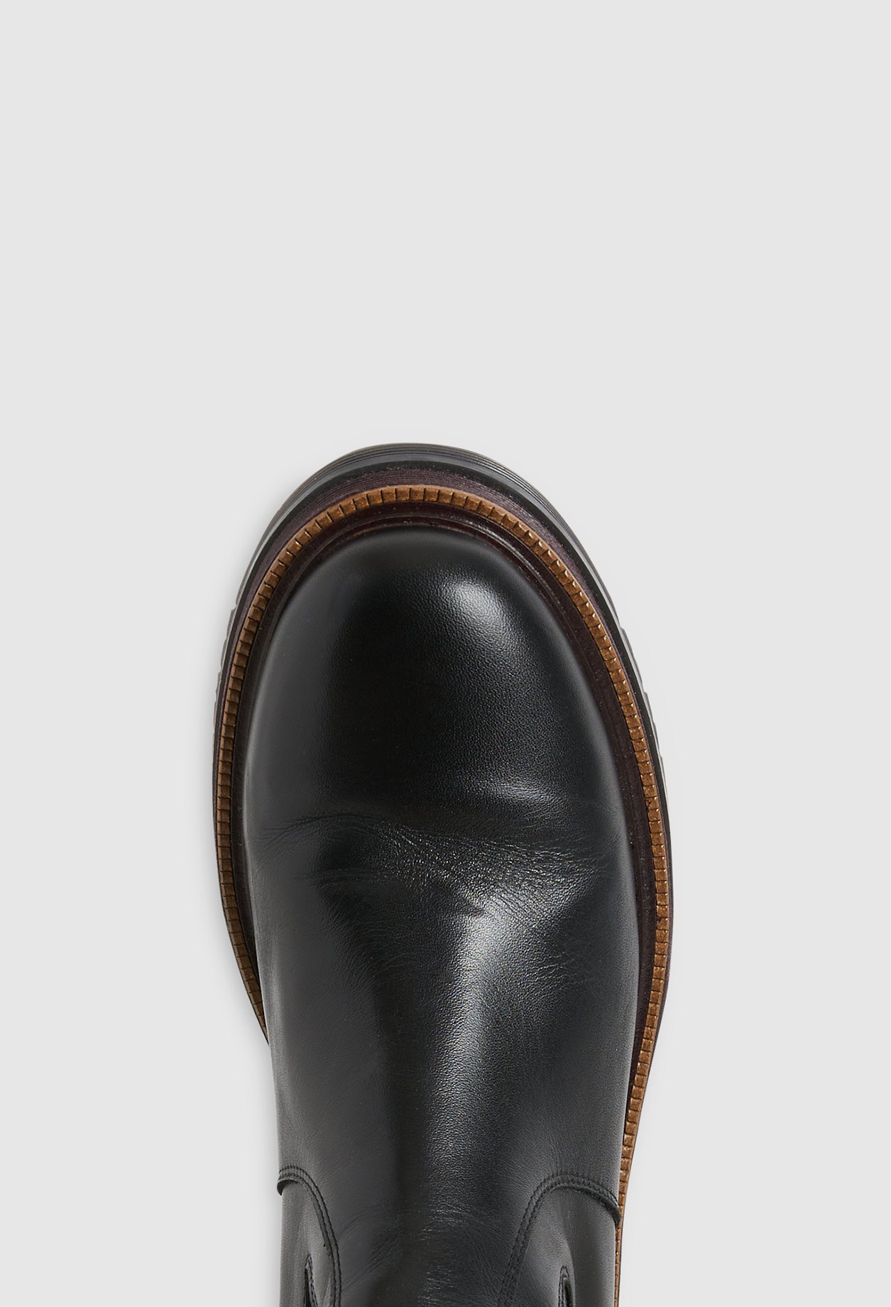 Boots montantes cuir