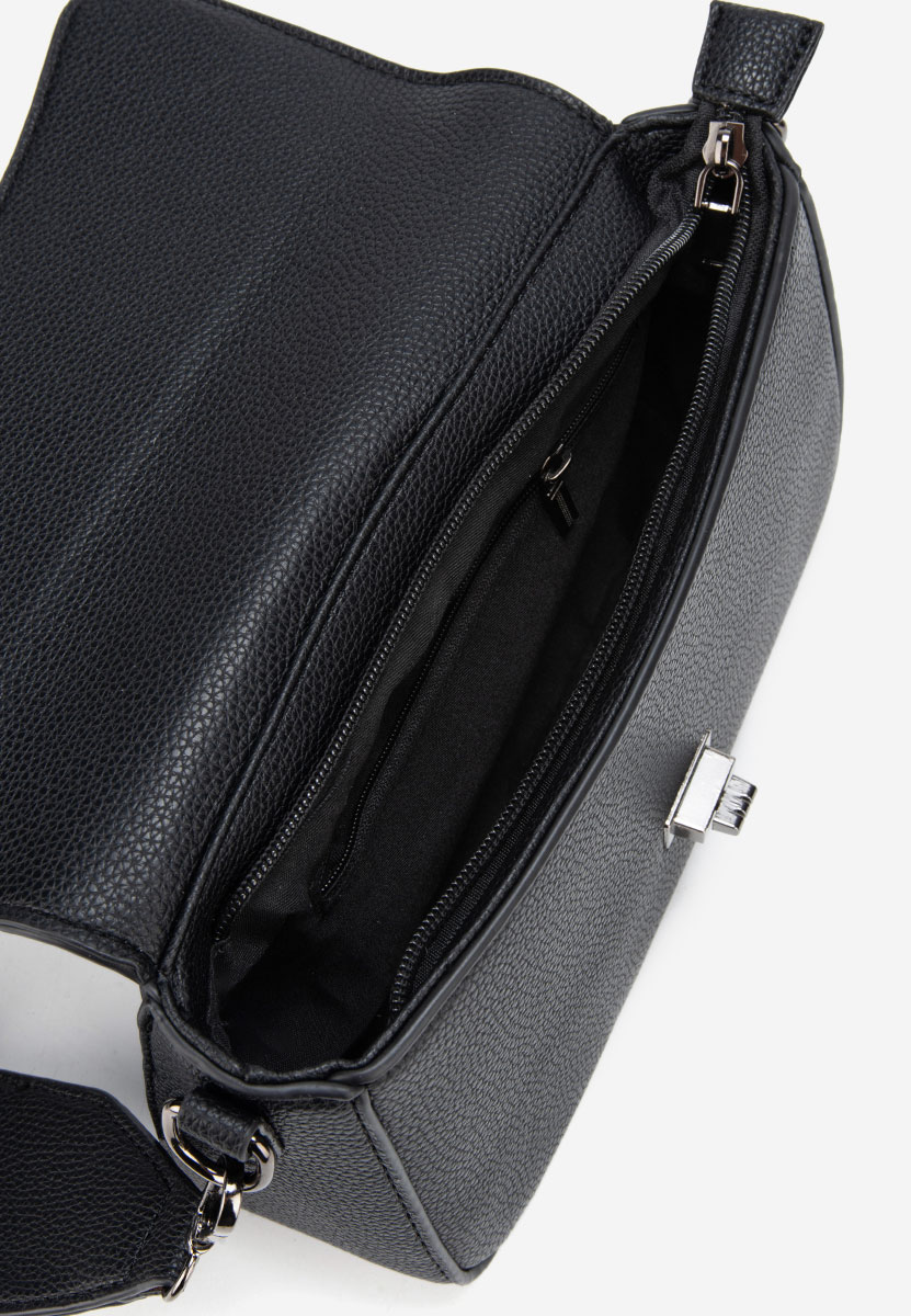 Sac bandoulière femme noire Carrier