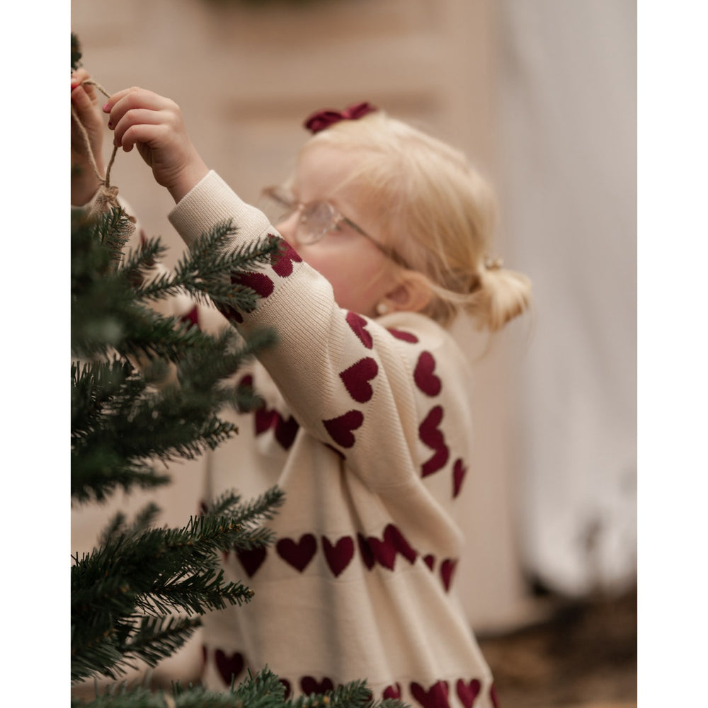 Køb Hanevild Ivory Red Heart Bluse