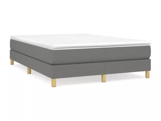Sommier à lattes de lit Gris foncé 140x200 cm Tissu