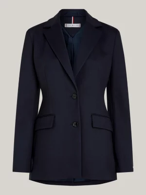 Blazer Slim Fit de Abotoamento Simples