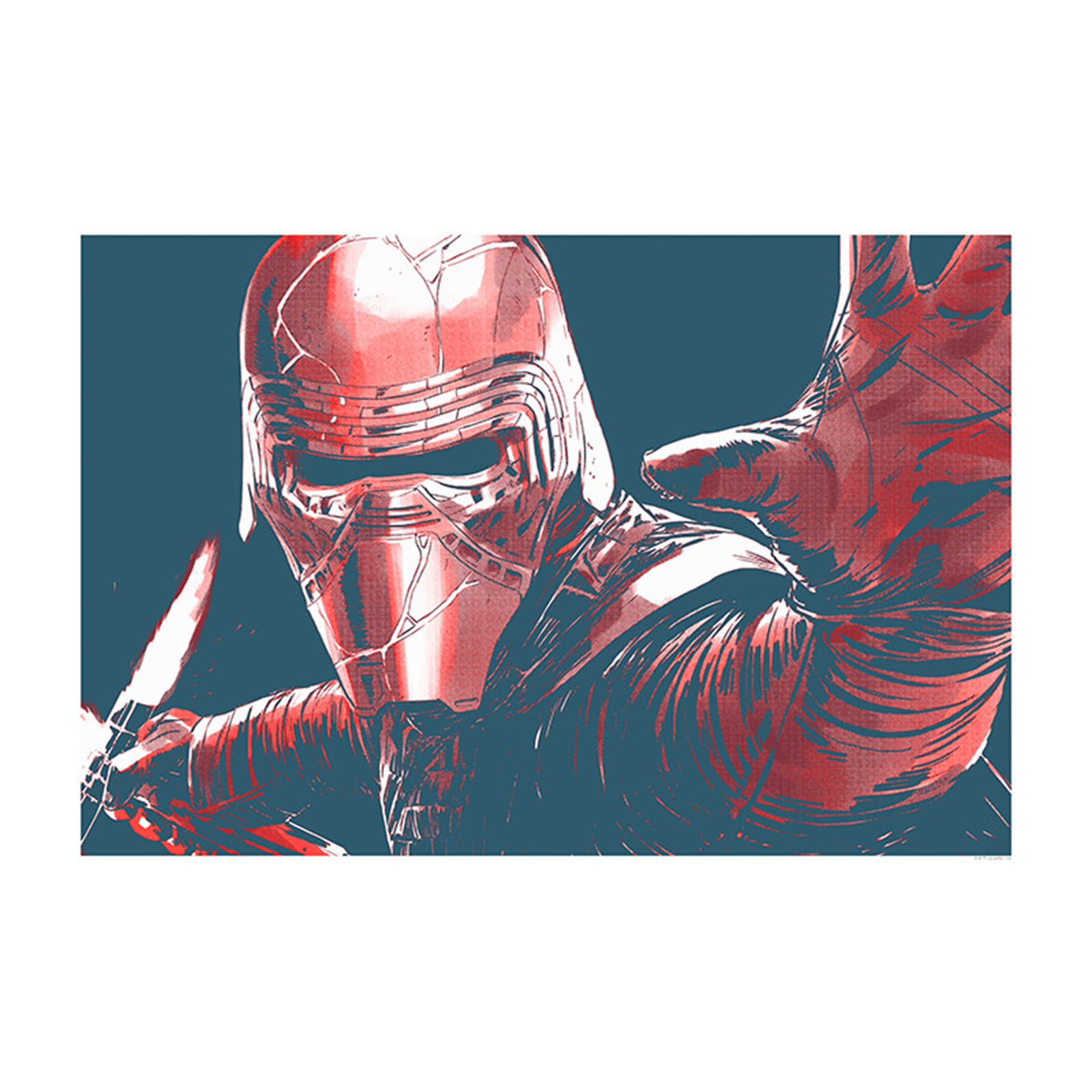 Wandbild STAR WARS FACES KYLO - bunt - 70x50 cm