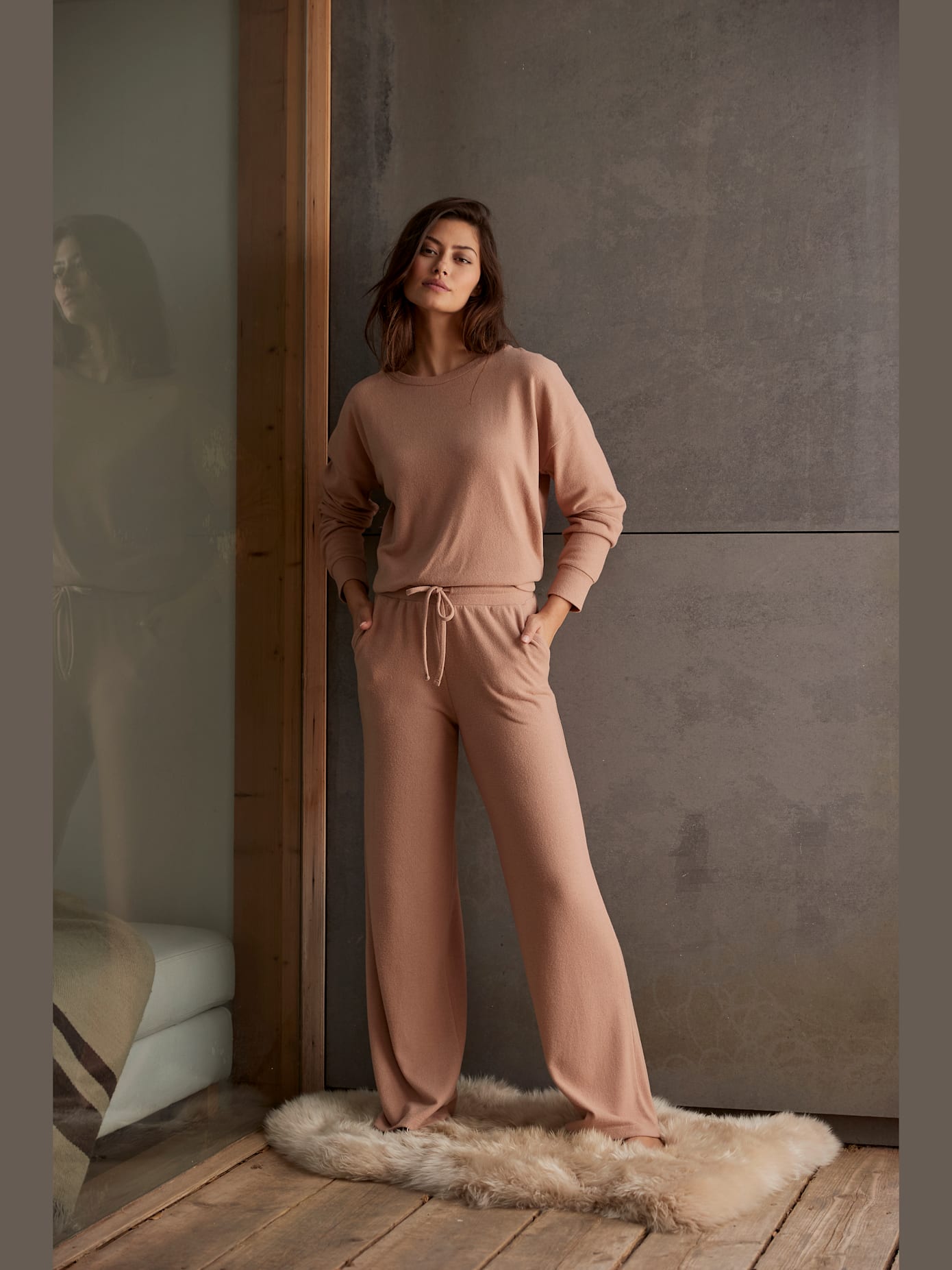 Pull en tricot pull confortable avec encolure ronde