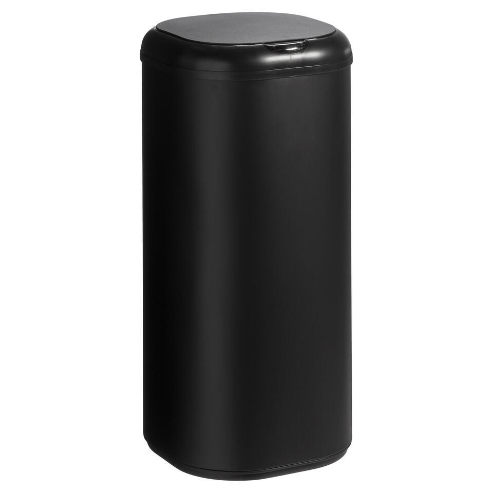 Prullenbak Sensor 30 Liter Zwart 29x29x62 cm