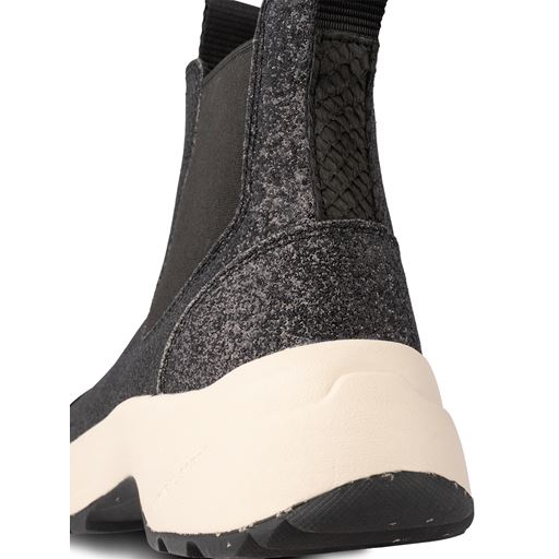 Woden Silje Glitter Støvler, Black, 42