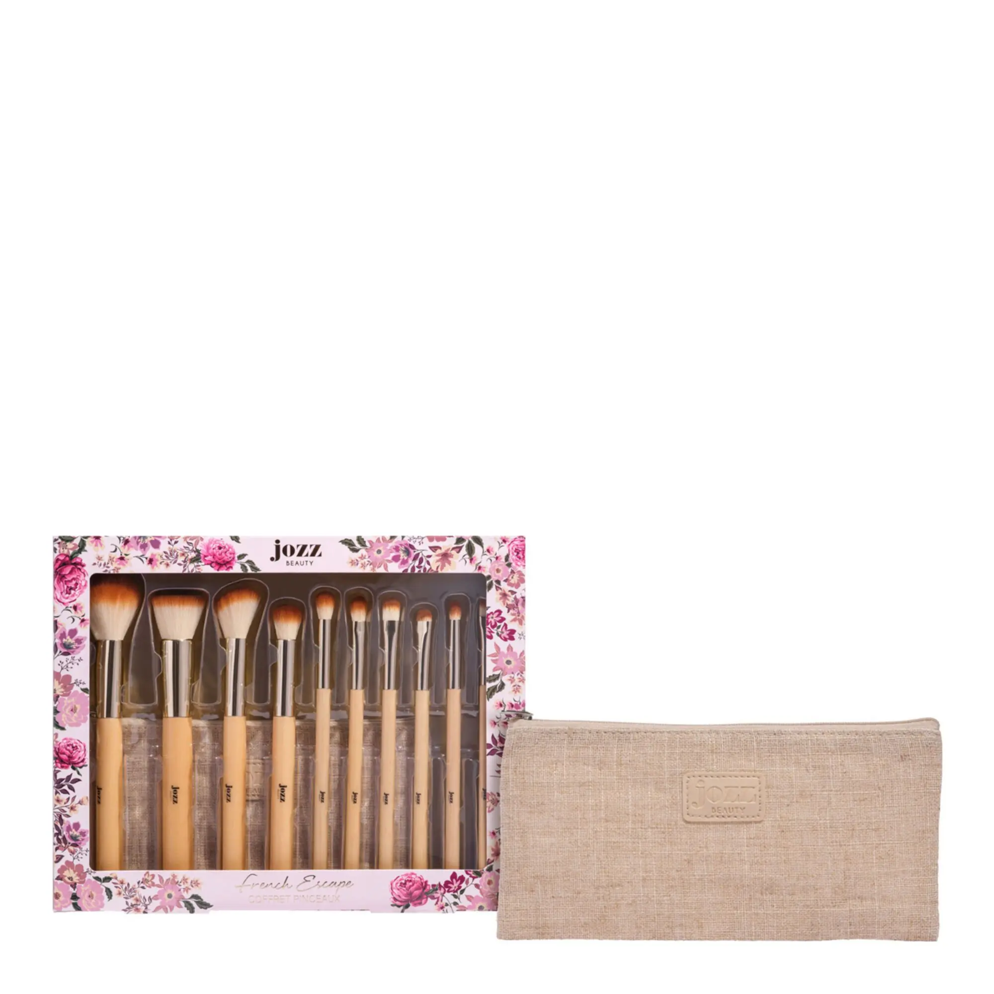 Jozz Beauty - French Escape Set 10 Pinceaux en Bois - Femme