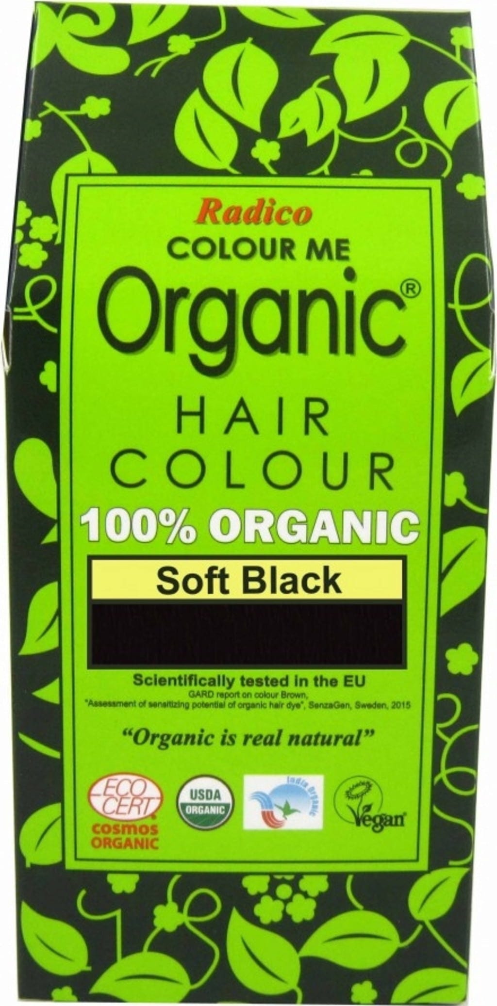 Radico  Pflanzenhaarfarbe Weiches Schwarz, 100 g