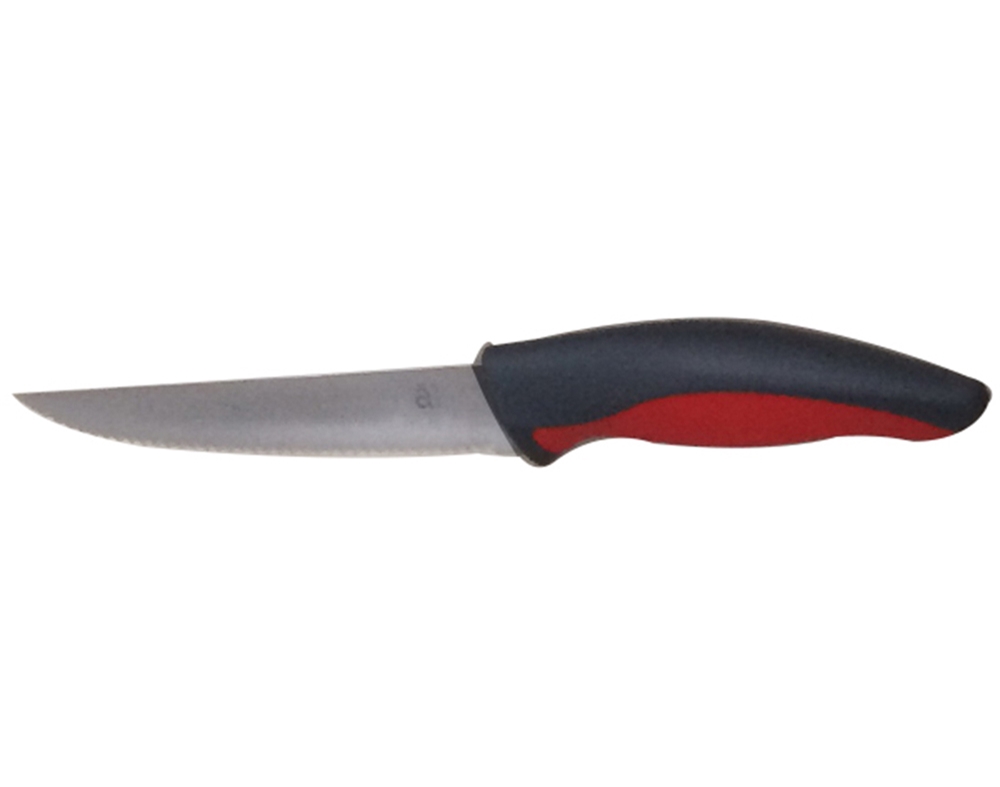 FACA DE CARNE ACTUEL EM INOX COM CABO COLORIDO 11CM