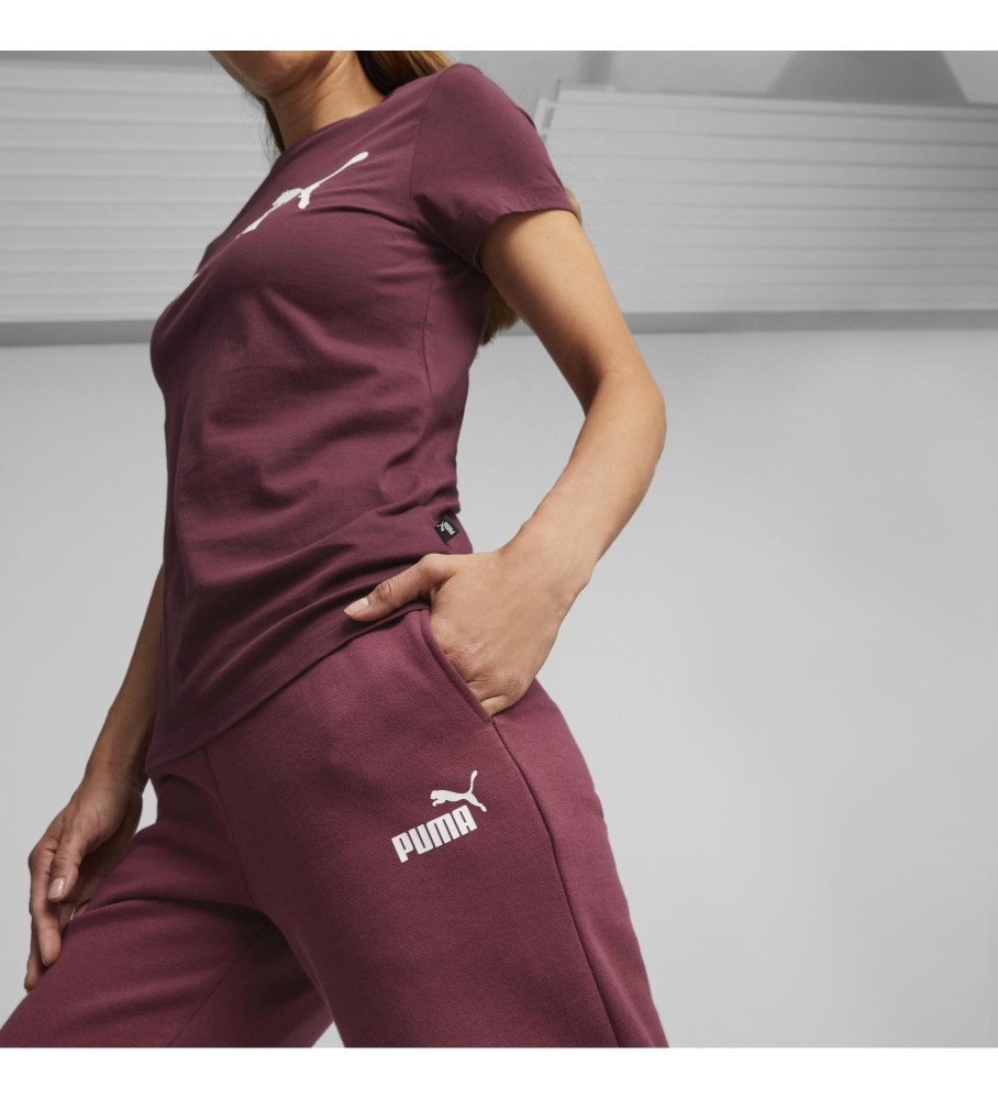 Calça Puma Essentials, cor bordô