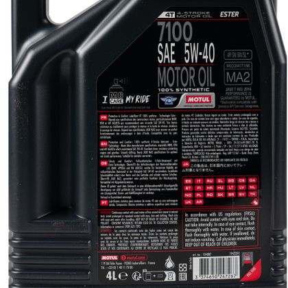 Huile moteur Motul 7100 5W40 4L Universel