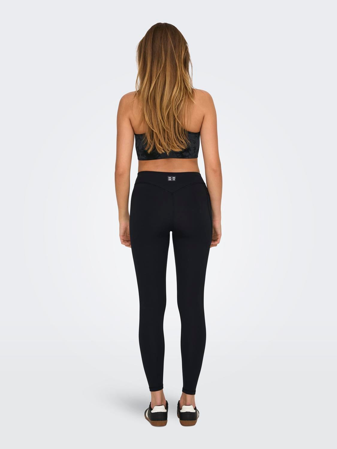 ONPRYA-2-STEN Hohe Taille Enger Schnitt Sportleggings Black