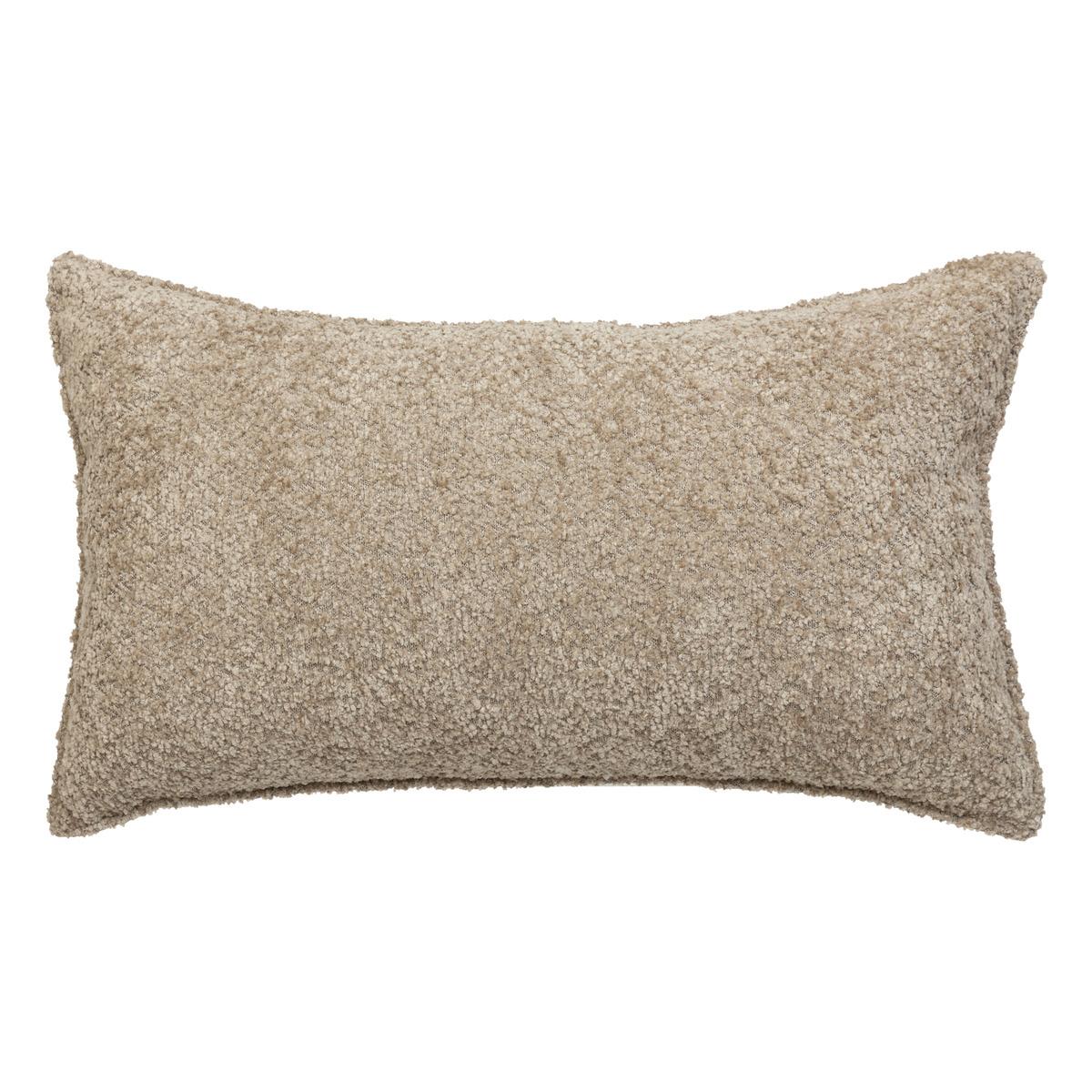 COUSSIN BOUCLETTE SOANA TAUPE 30X50CM