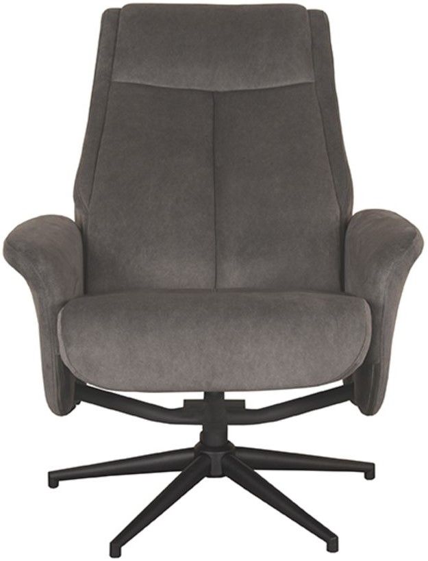Relaxfauteuil Antraciet Cosmo CH-73.023 Bergen B77 x D76 x H105 cm