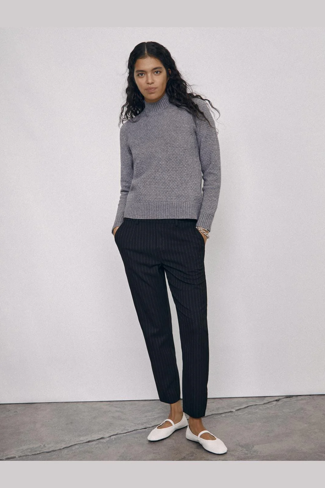 Object Objlisa Slim Pant 4535458 black grey
