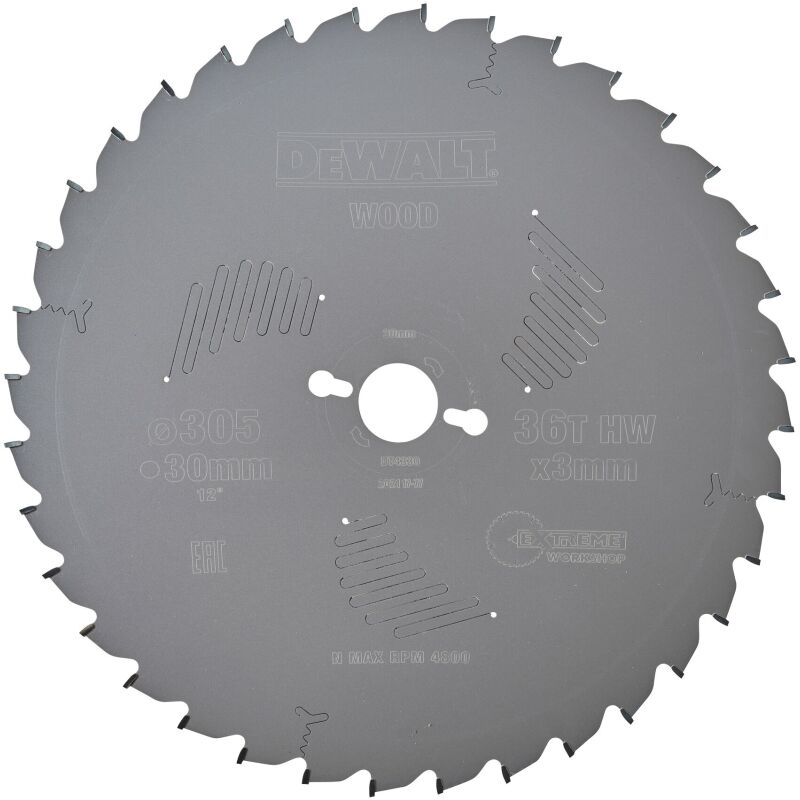 Lame scie circ stationnaire EW 305x30mm, 36 dents, ATB, -5°