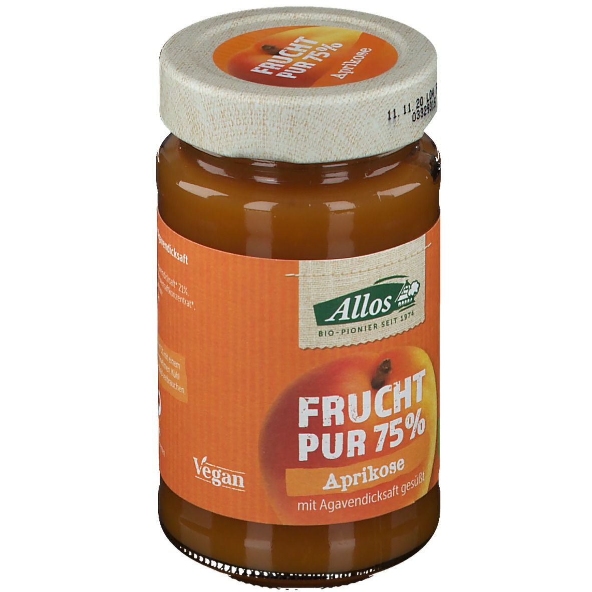Allos Bio Frucht Pur 75 % Aprikose