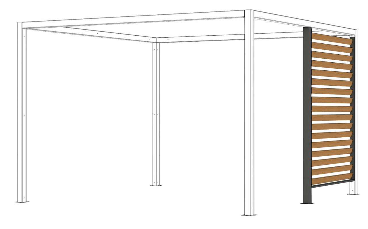 Siena Garden Sichtschutz Holzoptik SCHATTENMANUFAKTUR