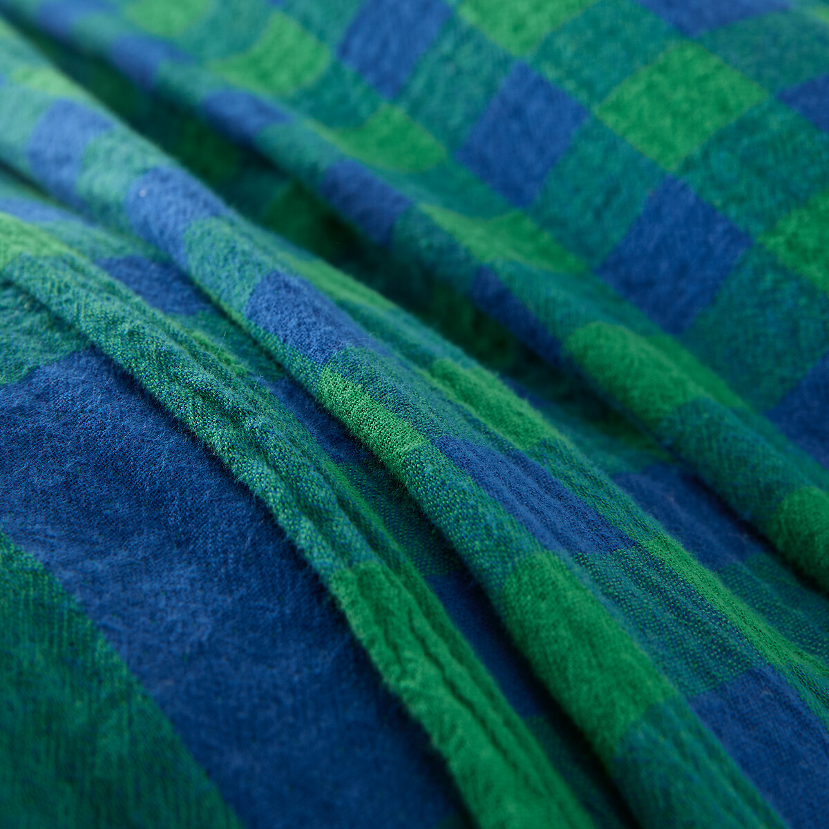 LA REDOUTE INTERIORS<br>Colcha xadrez em tetra, Calix