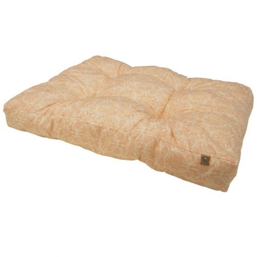 Colchão quadrado de microfibra para cães, vermelho