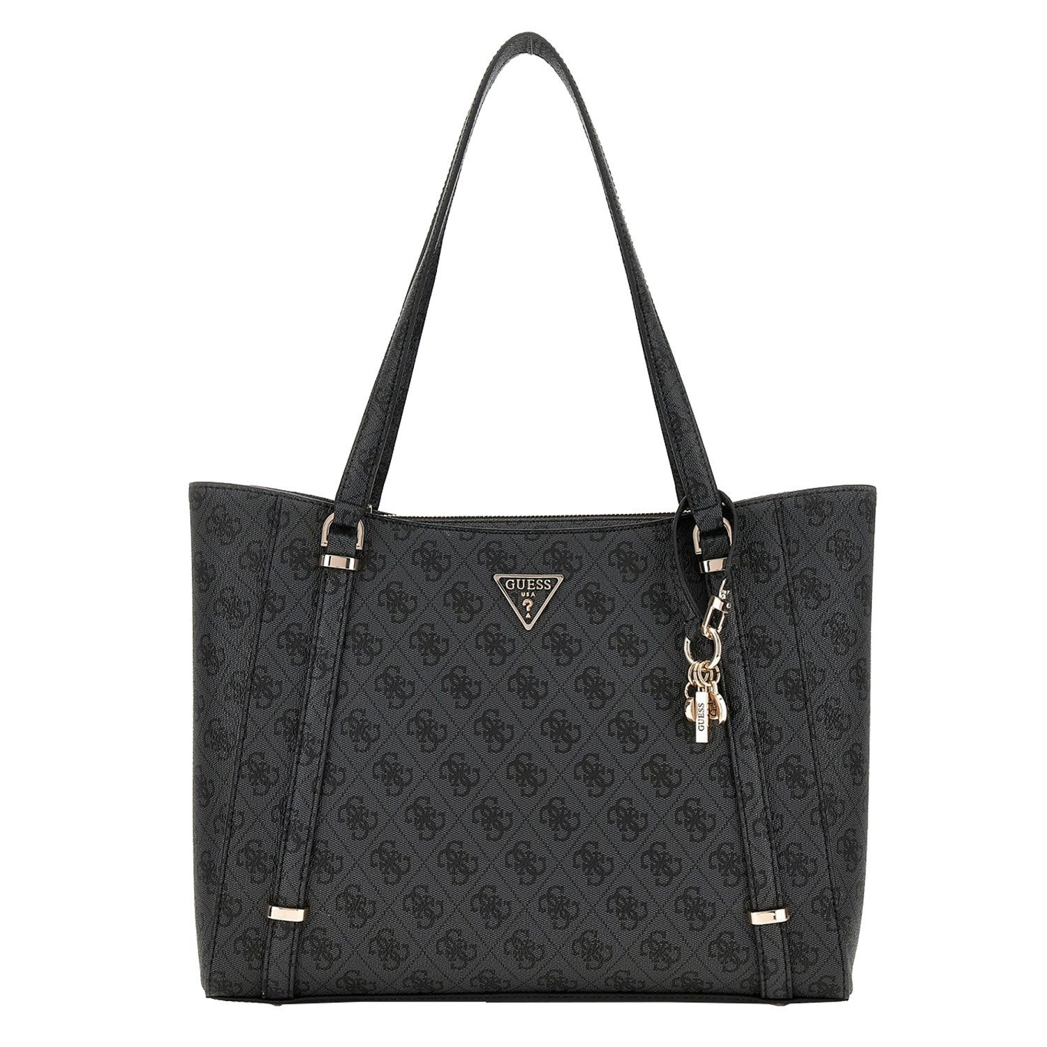 Guess Eco Erica Elite Tote coal logo