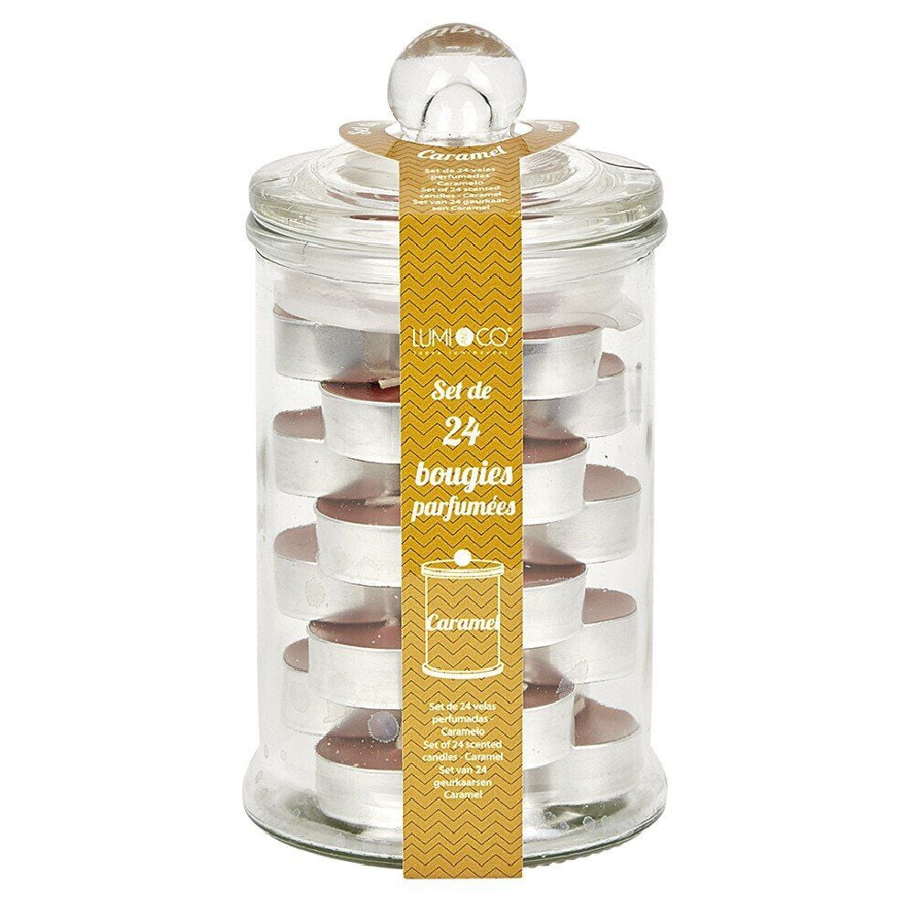 Bonbonnière avec 24 bougies chauffe-plat