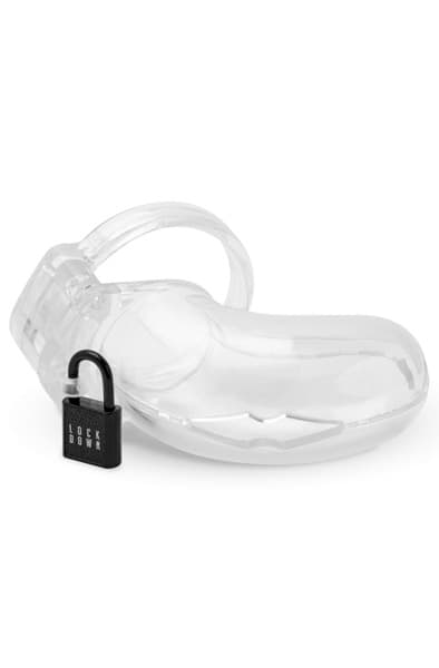 Lockdown Chastity Cage Clear Medium Kyskhetsbur