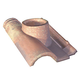 Douille ø120 Romane rose terre cuite Monier