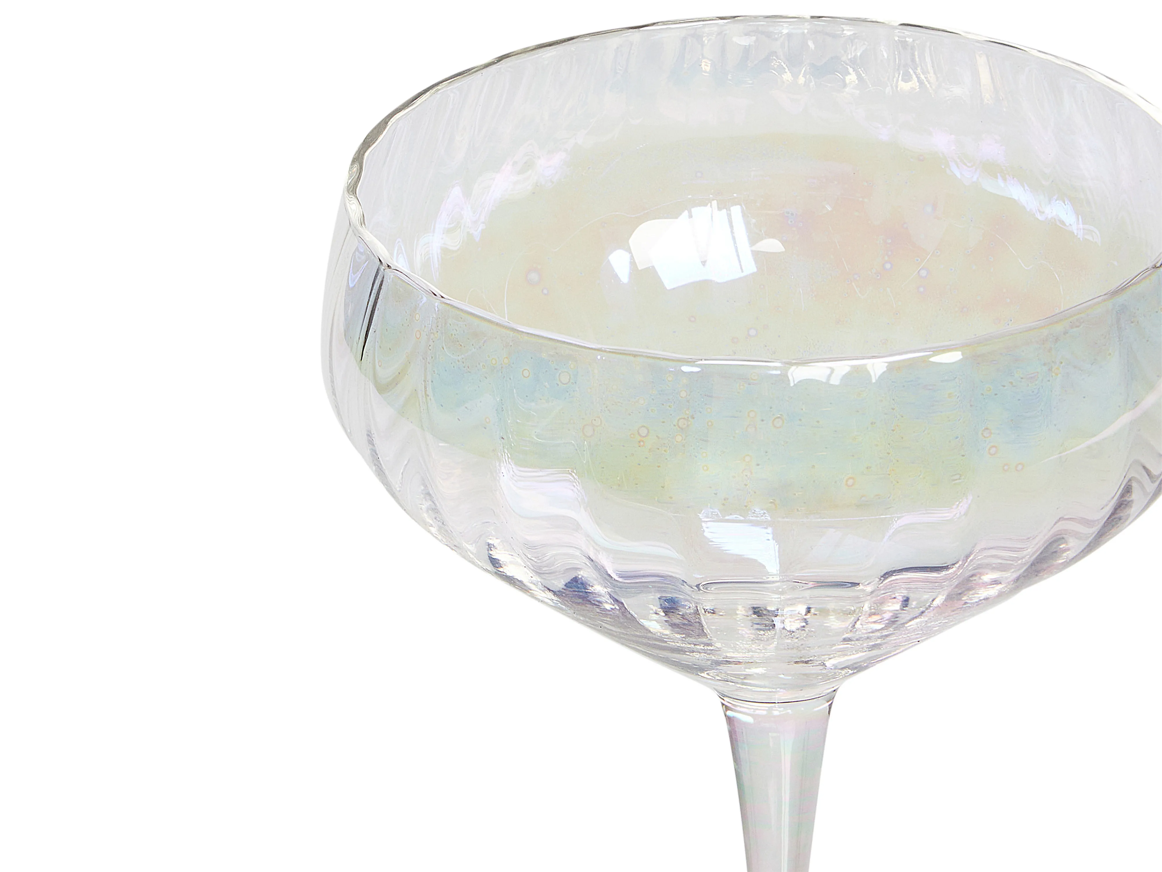 Set van 4 champagne coupes MORGANITE 300 ml Transparant