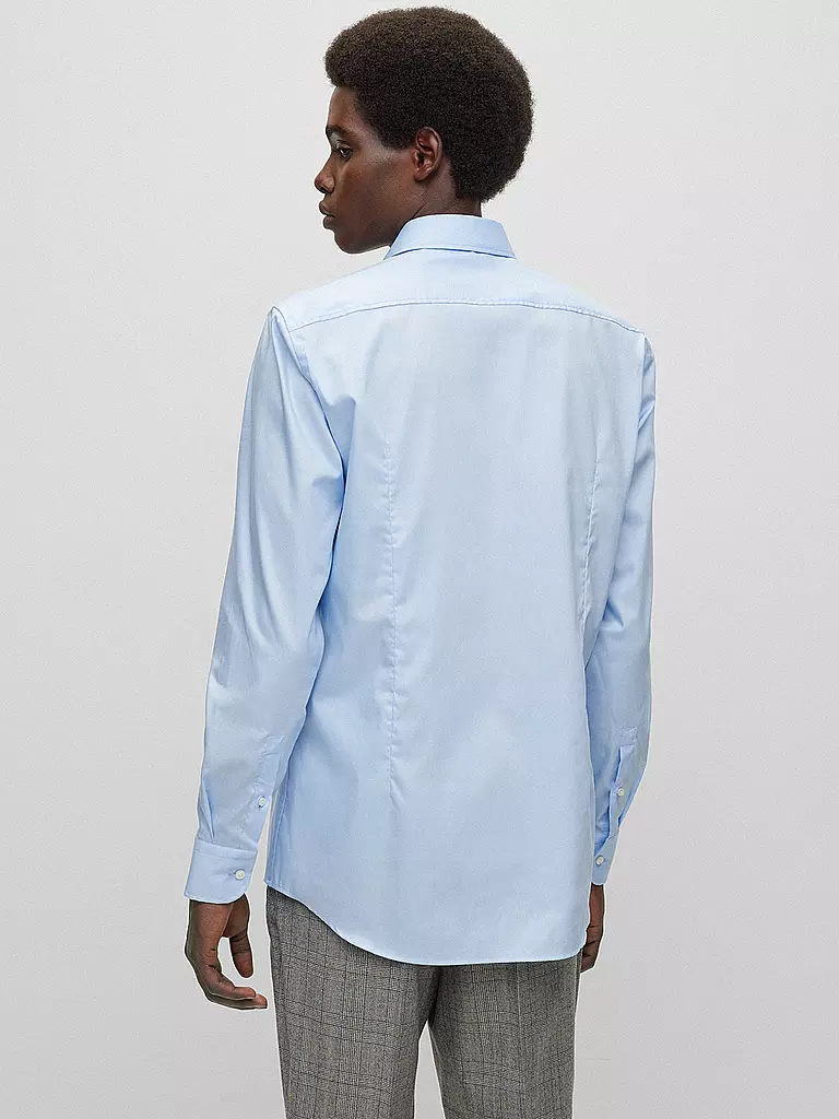 BOSS Hemd Slim Fit H-HANK blau