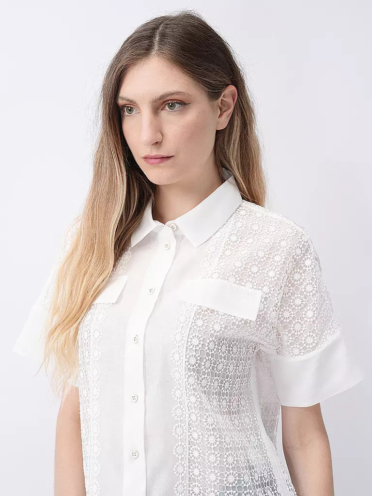 MARC CAIN Bluse weiss
