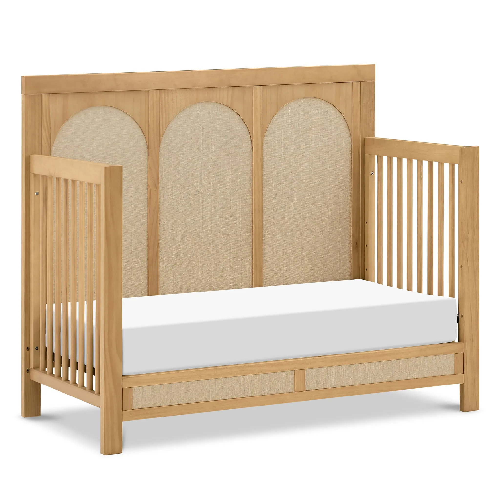 DaVinci Couchette Convertible 4-en-1 Eloise - Miel et Tissu Eco-Weave