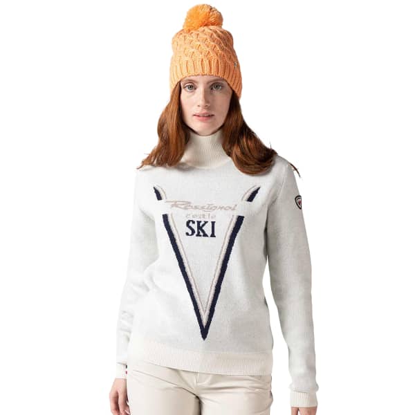 Pull ROSSIGNOL W VICTOIRE TN KNIT WHITE
