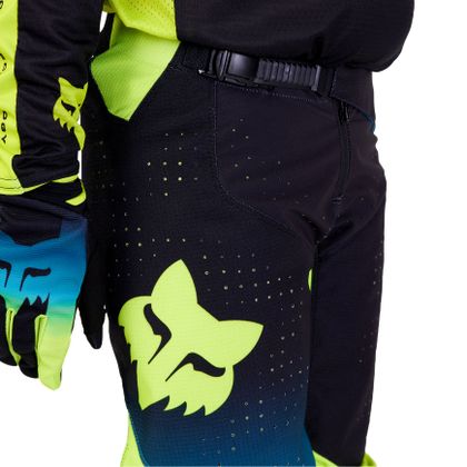 Pantalon cross Fox YOUTH 360 STREAK - Noir / Jaune