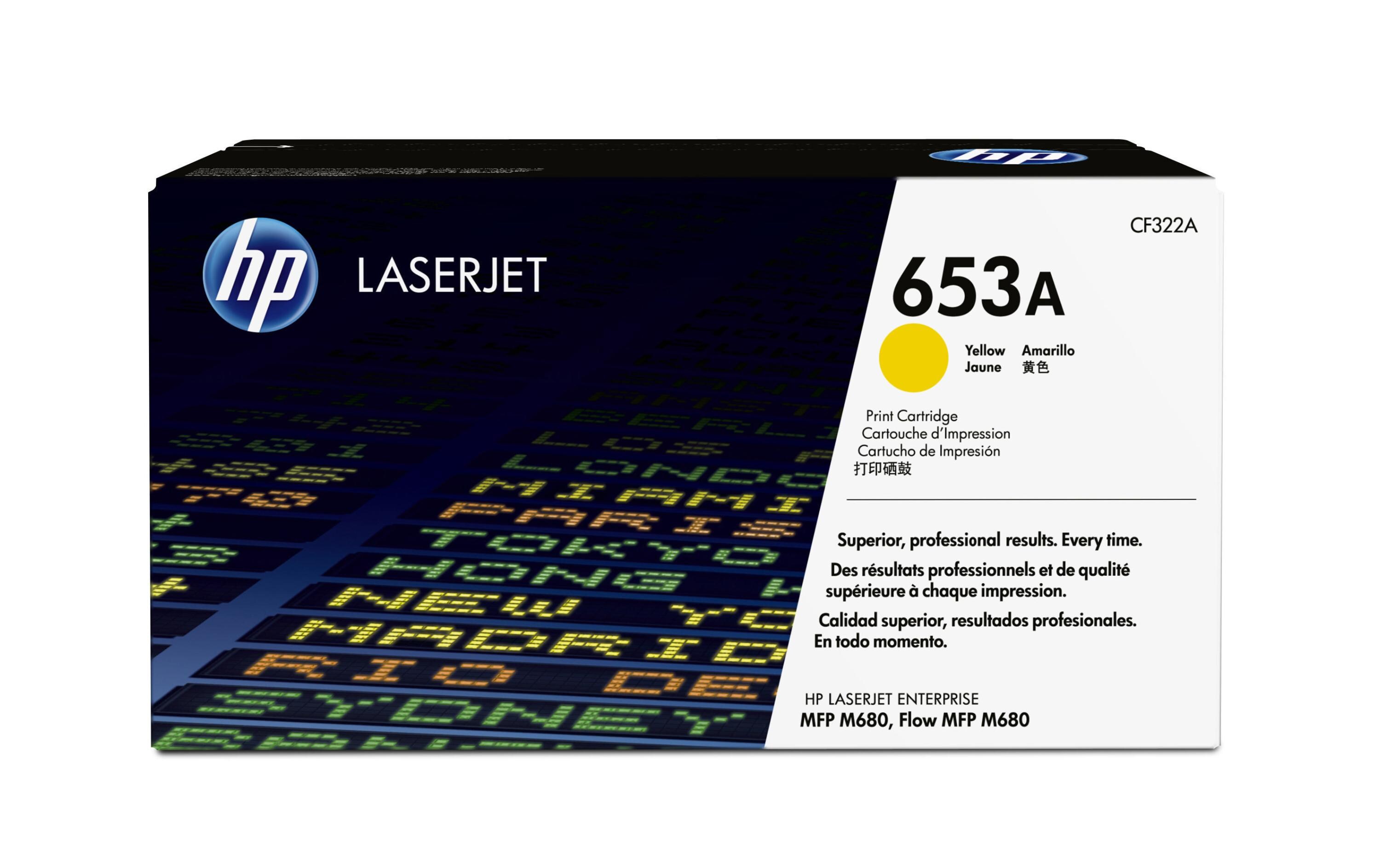 Toner 653A (CF322A) Yellow<br>Tonerkartusche