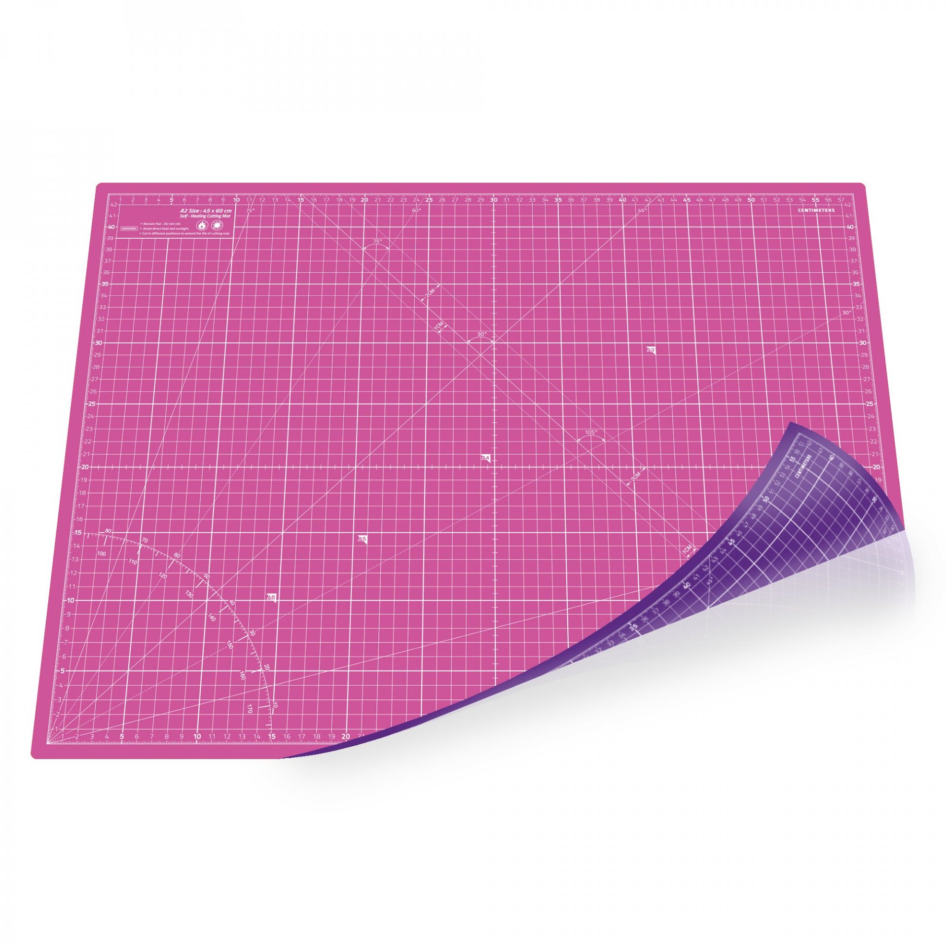 Schneidematte Hobby Line, pink/lila