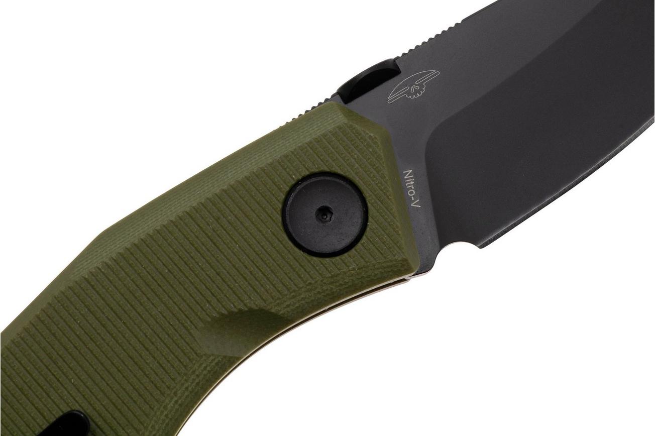 Real Steel Spectrum 7142GB, Black Nitro-V, OD Green G10 zakmes, Jakub Wieczorkiewicz design