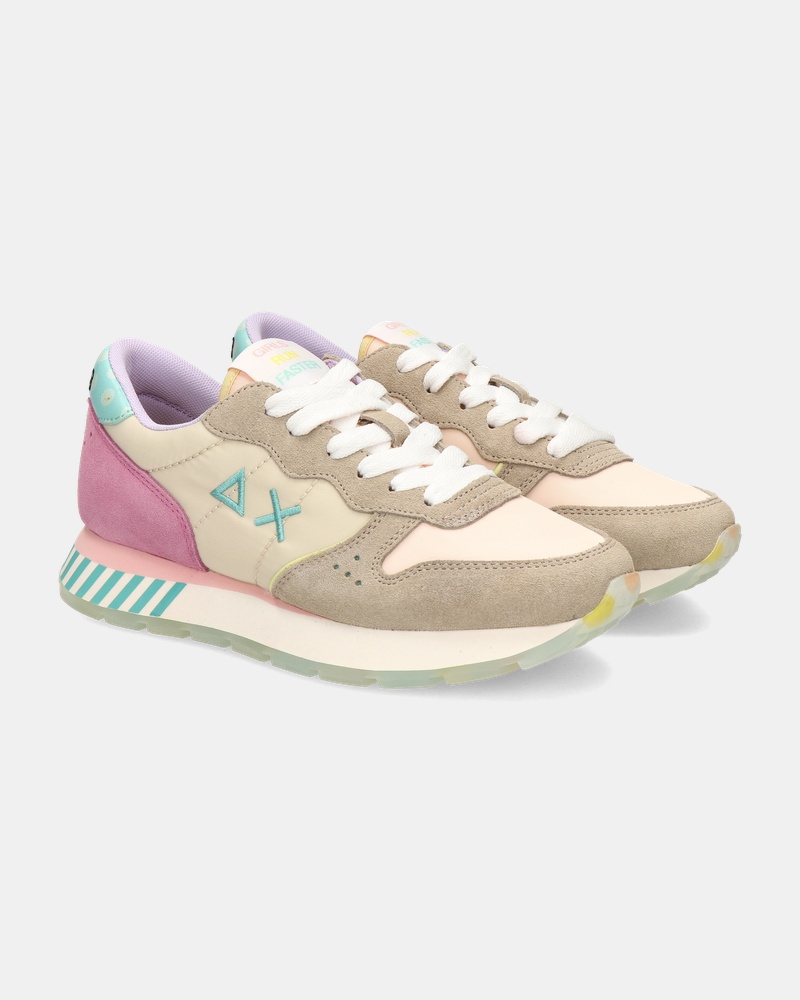 Sun 68 Ally Candy Cane Lage sneakers  - beige