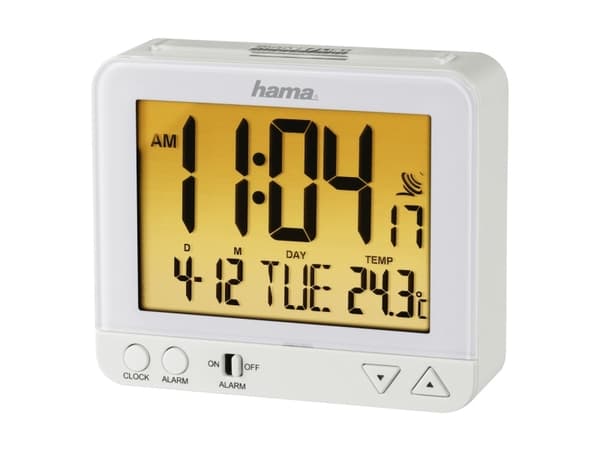 Hama RC 550, Hvit, 0 - 45 °C, F, °C, Multi, 2 linjer, Oransje