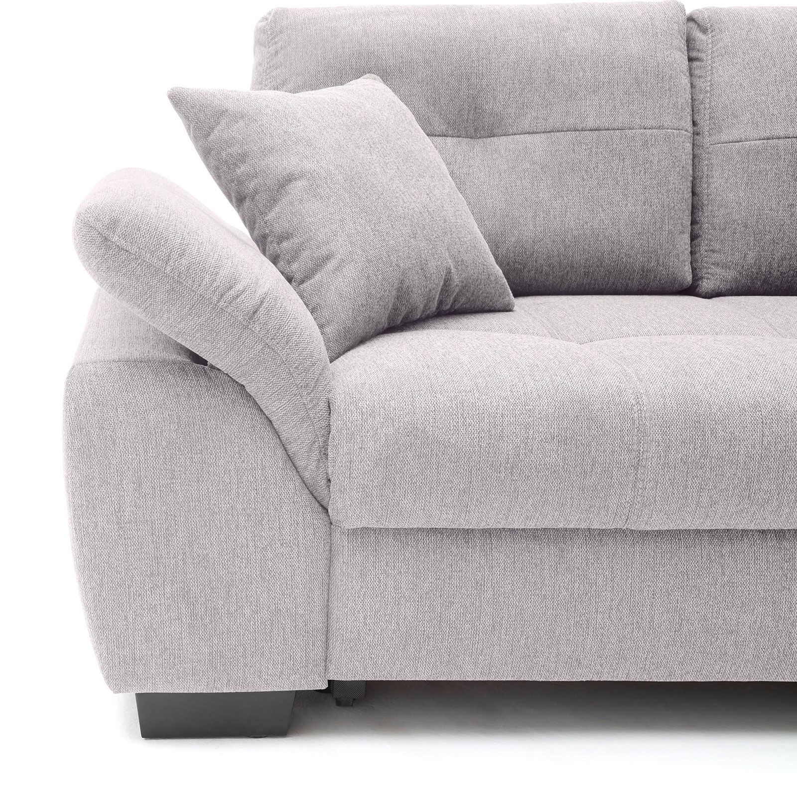 Ecksofa - grey - Boxspringaufbau - Dauerschläfer