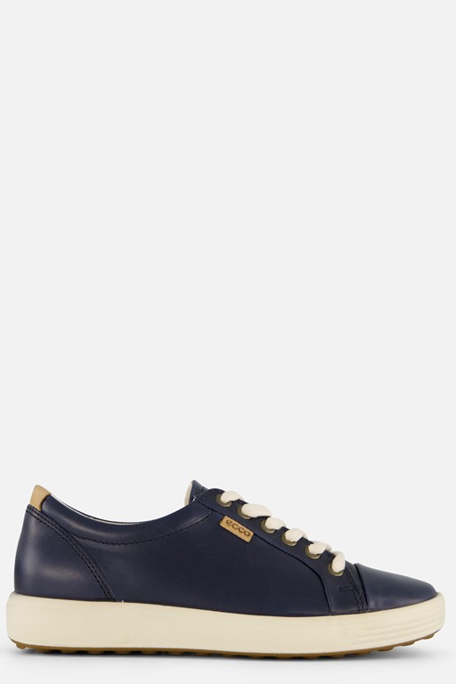 Ecco Soft 7 W Sneakers blauw Leer