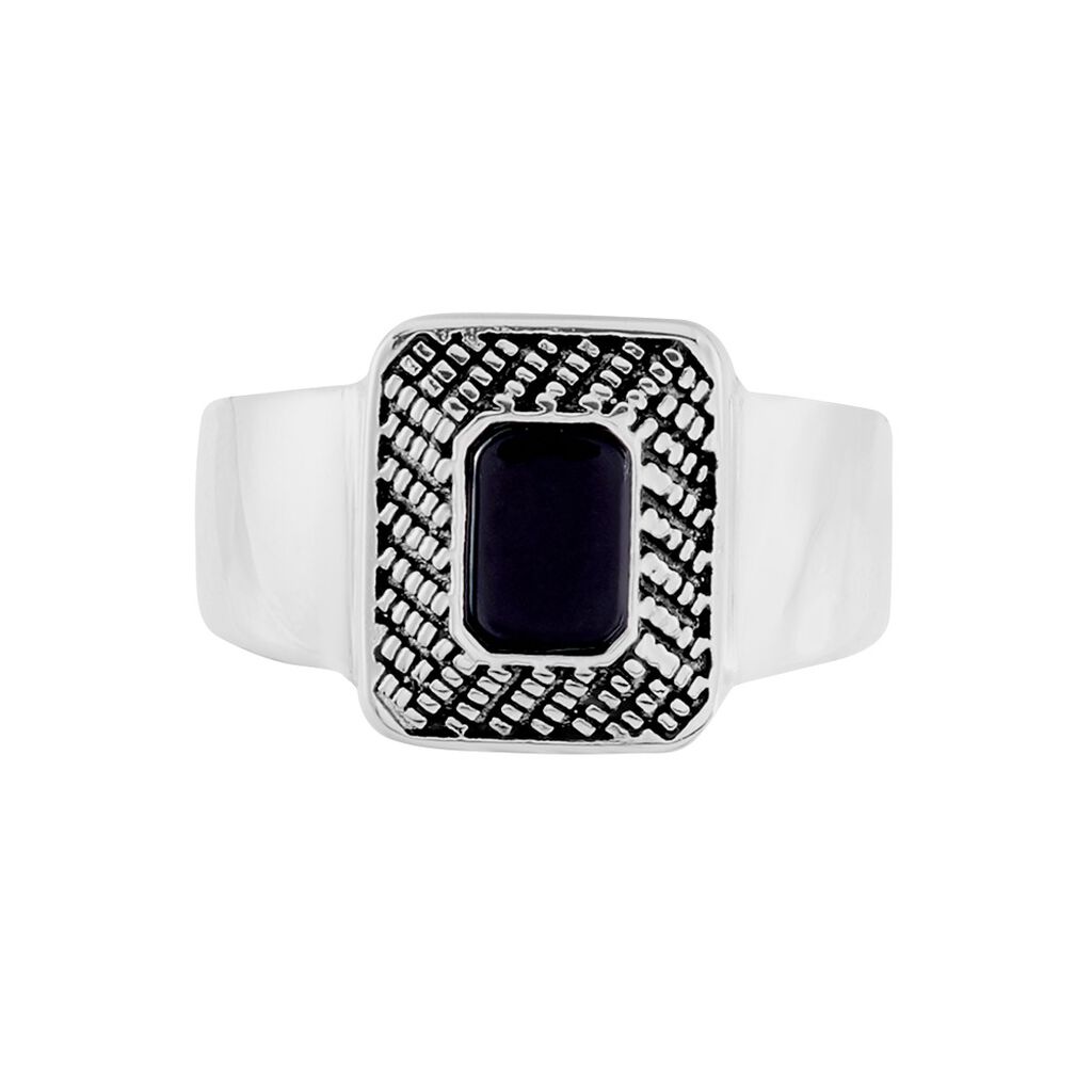 Bague Acier Vieillie Antonny Agate