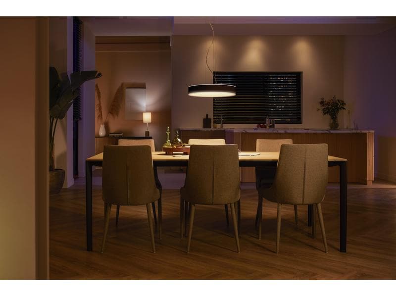 Philips Hue White Amb. Enrave Pendelleuchte schwarz 3300 lm Pendellampe steuerbar mit Philips Hue