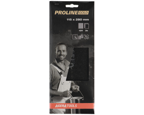 PROLINE GOLD professioneel schuurrooster P120 115x280 mm