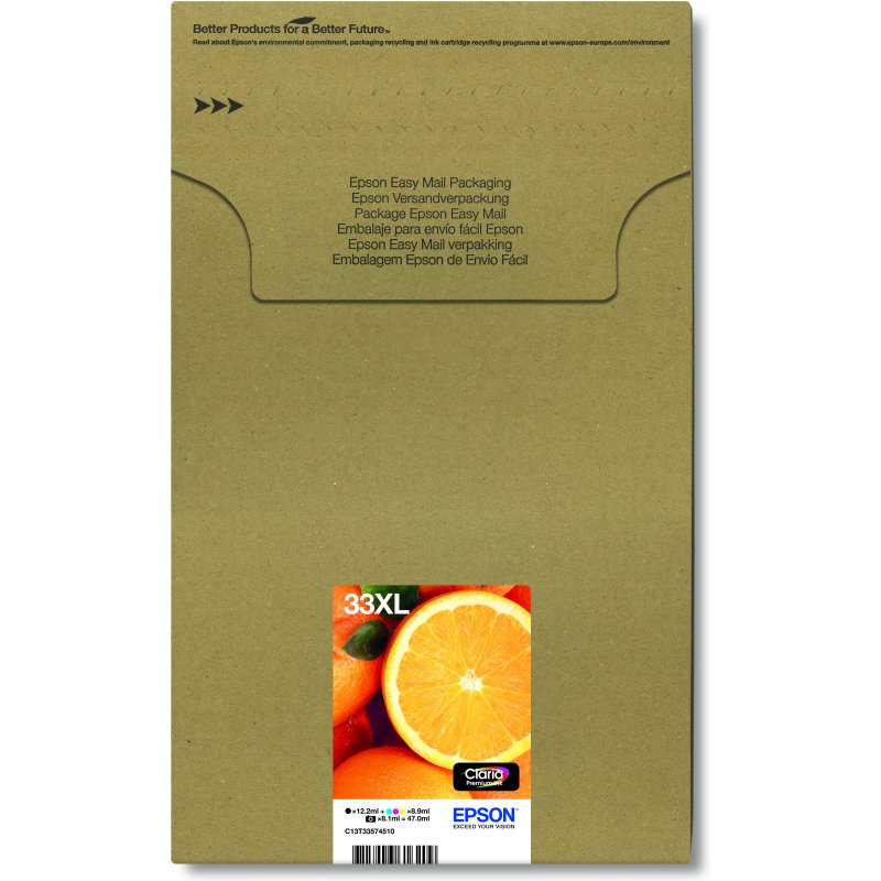 Epson Oranges Multipack 5-colours 33XL Claria Premium Ink EasyMail