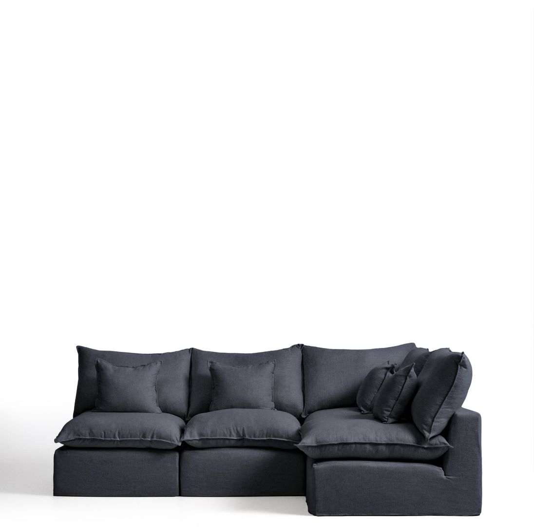 Kave Home Anarela Donkergrijs Hoekbank