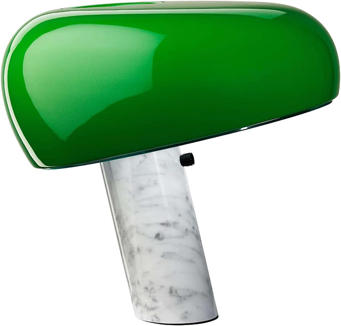 Flos Tischleuchte Snoopy aus Metall und Marmor in der Farbe Green 150W, Maße: 36,9cm x 39,4cm, F6380039
