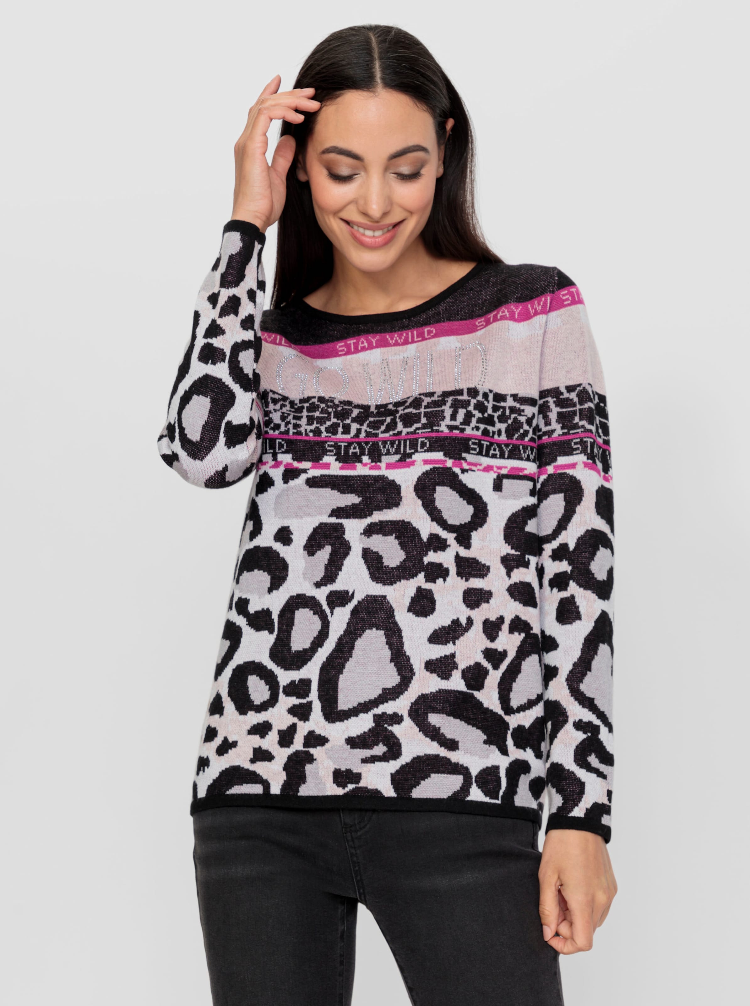 Jacquard-Pullover